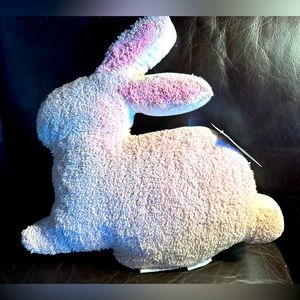 Pink Bunny pillow by The Farmhouse by Rachel Ashwell. NWT